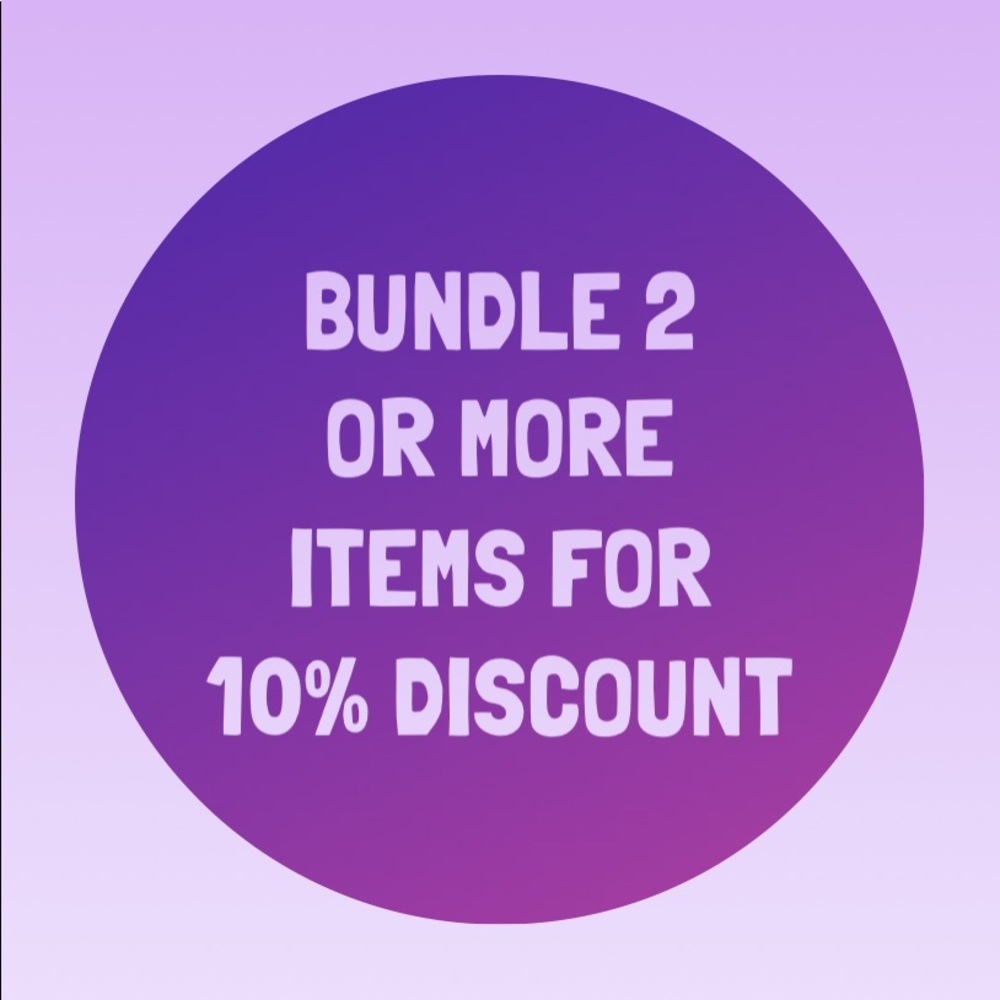 Always save 10% when you bundle 2 or more items from my shop :)